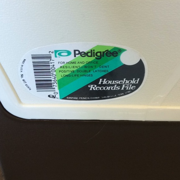 FINAL SALE PRICE New Handy Pedigree Household Records File - Picture 2 of 7